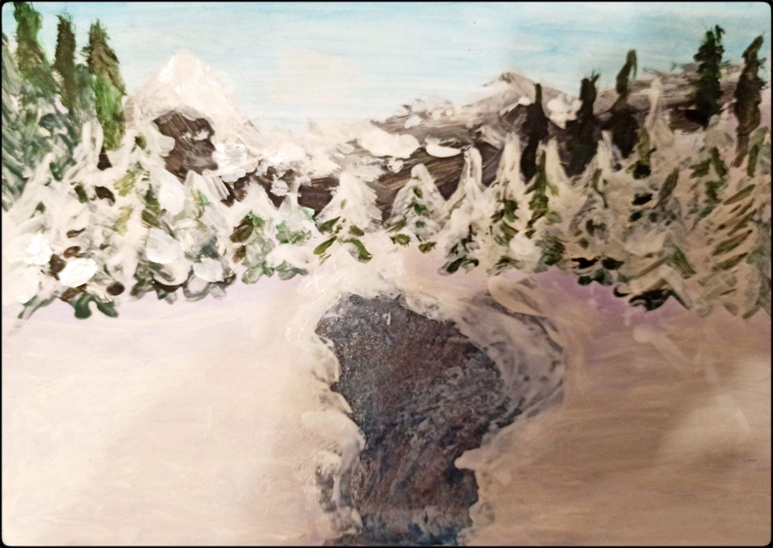 Zimowy krajobraz – wystawa prac