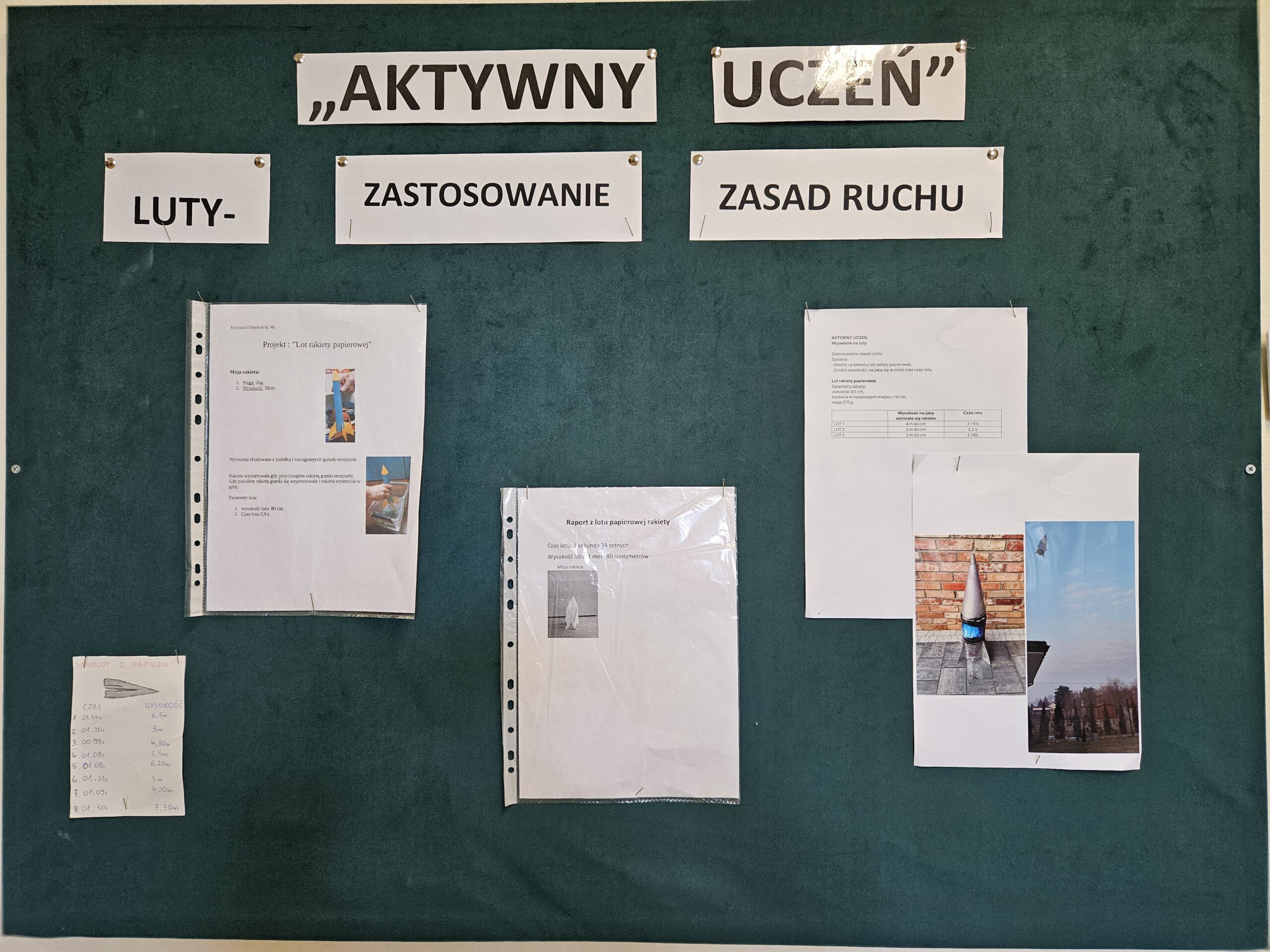 „Aktywny uczeń” – wyzwania miesięczne