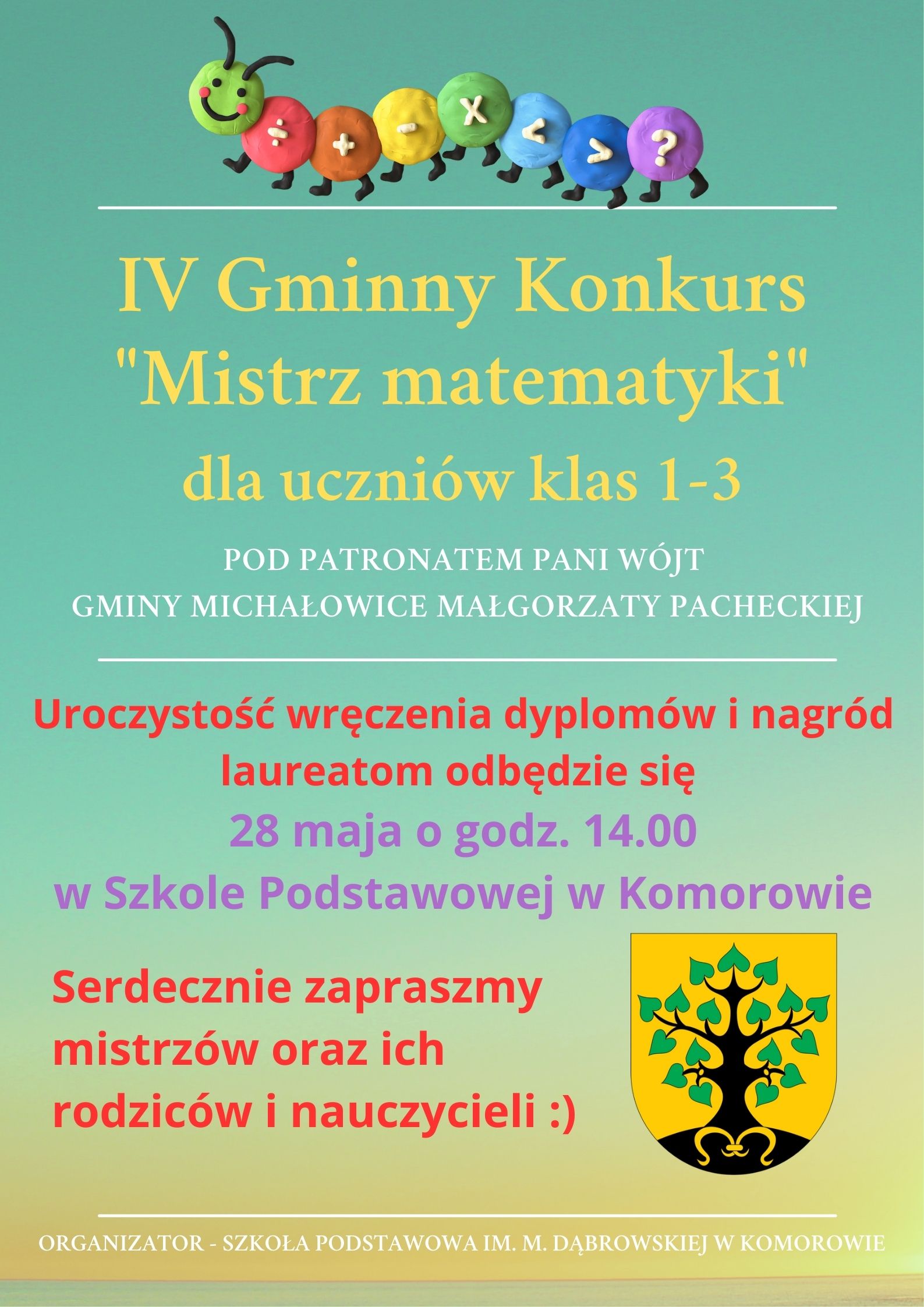 IV Gminny Konkurs “Mistrz matematyki”