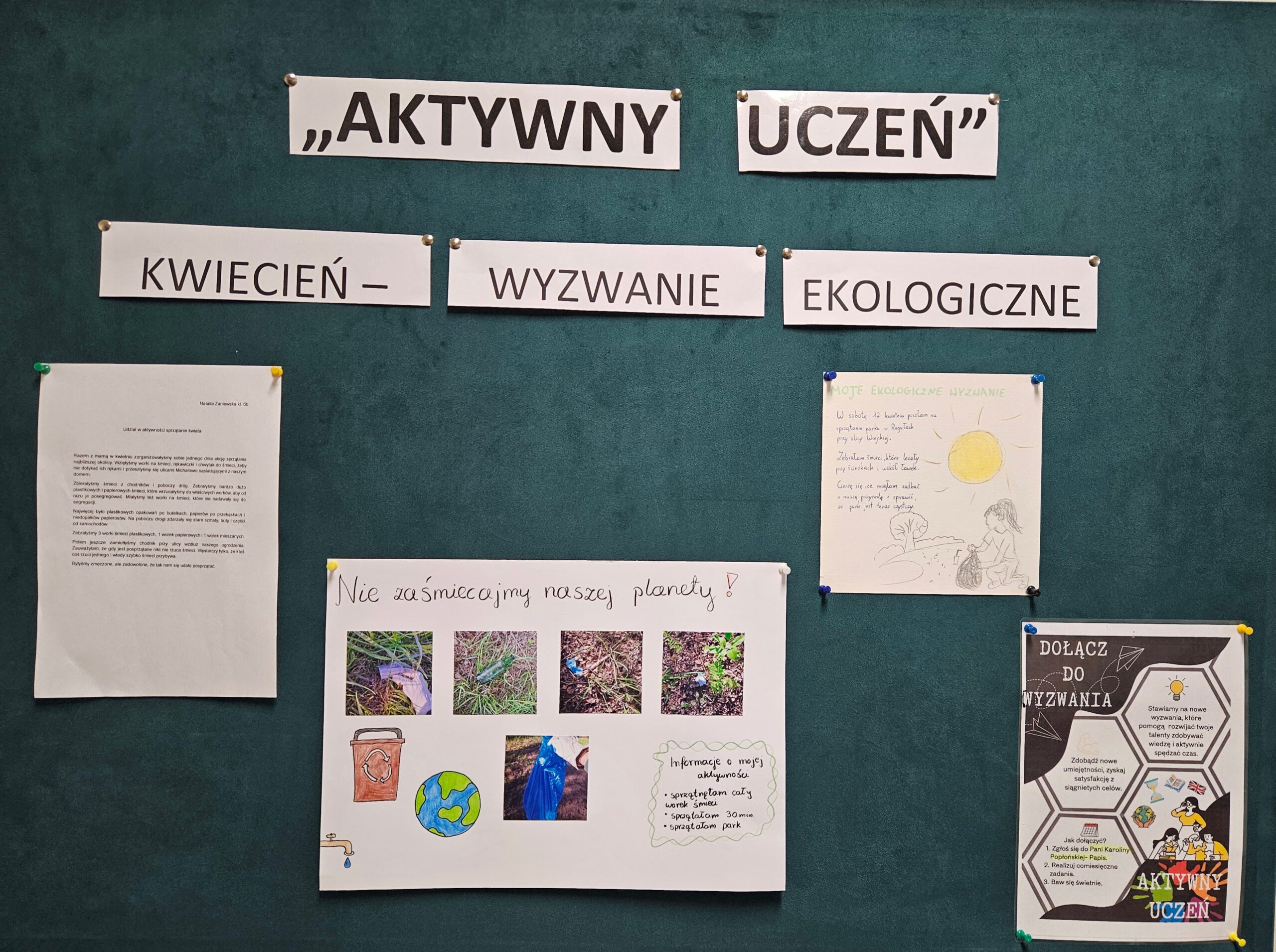 Aktywny uczeń – wyzwania miesięczne