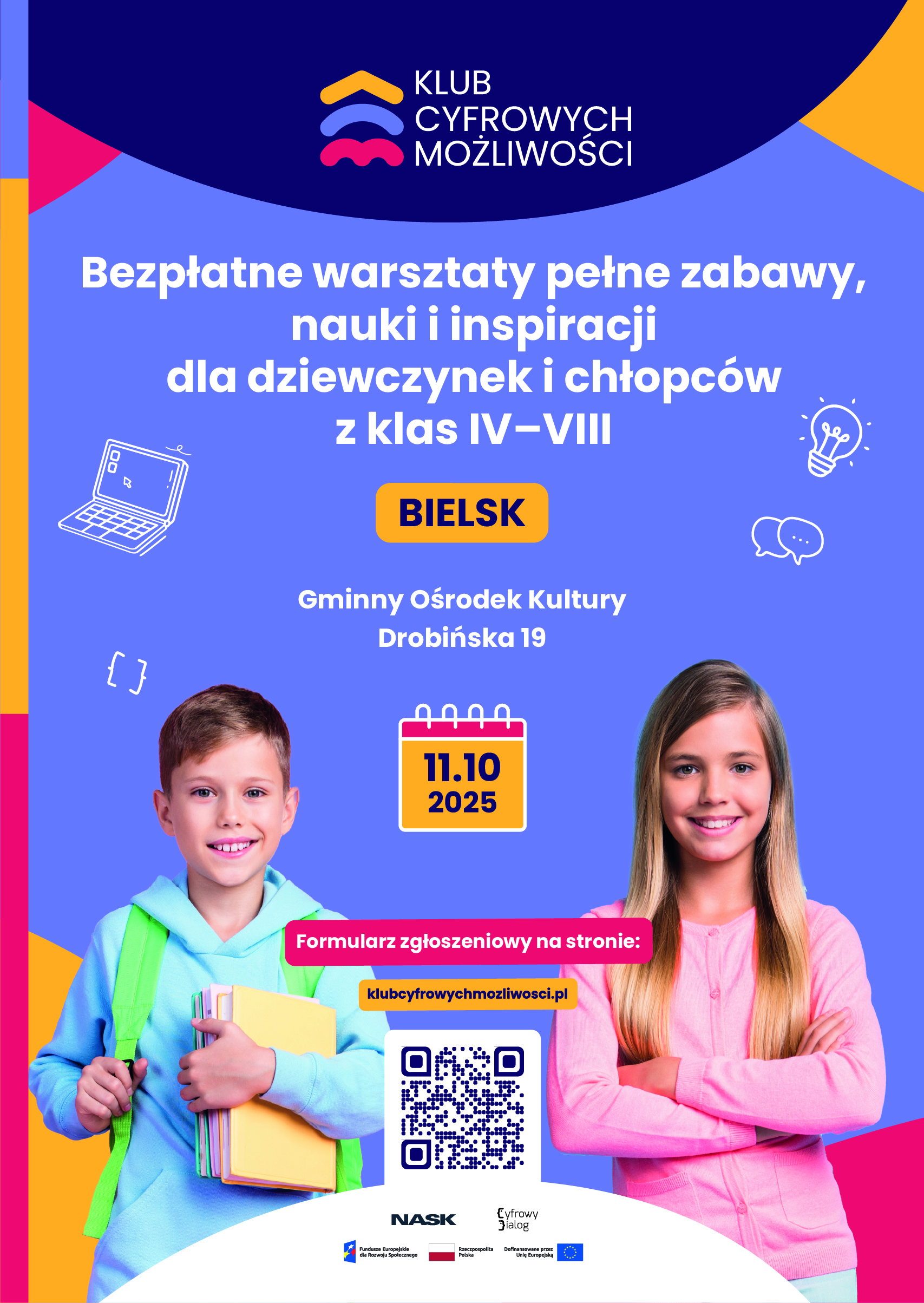 BEZPŁATNE WARSZTATY dla klas IV-VIII już w październiku w województwie mazowieckim