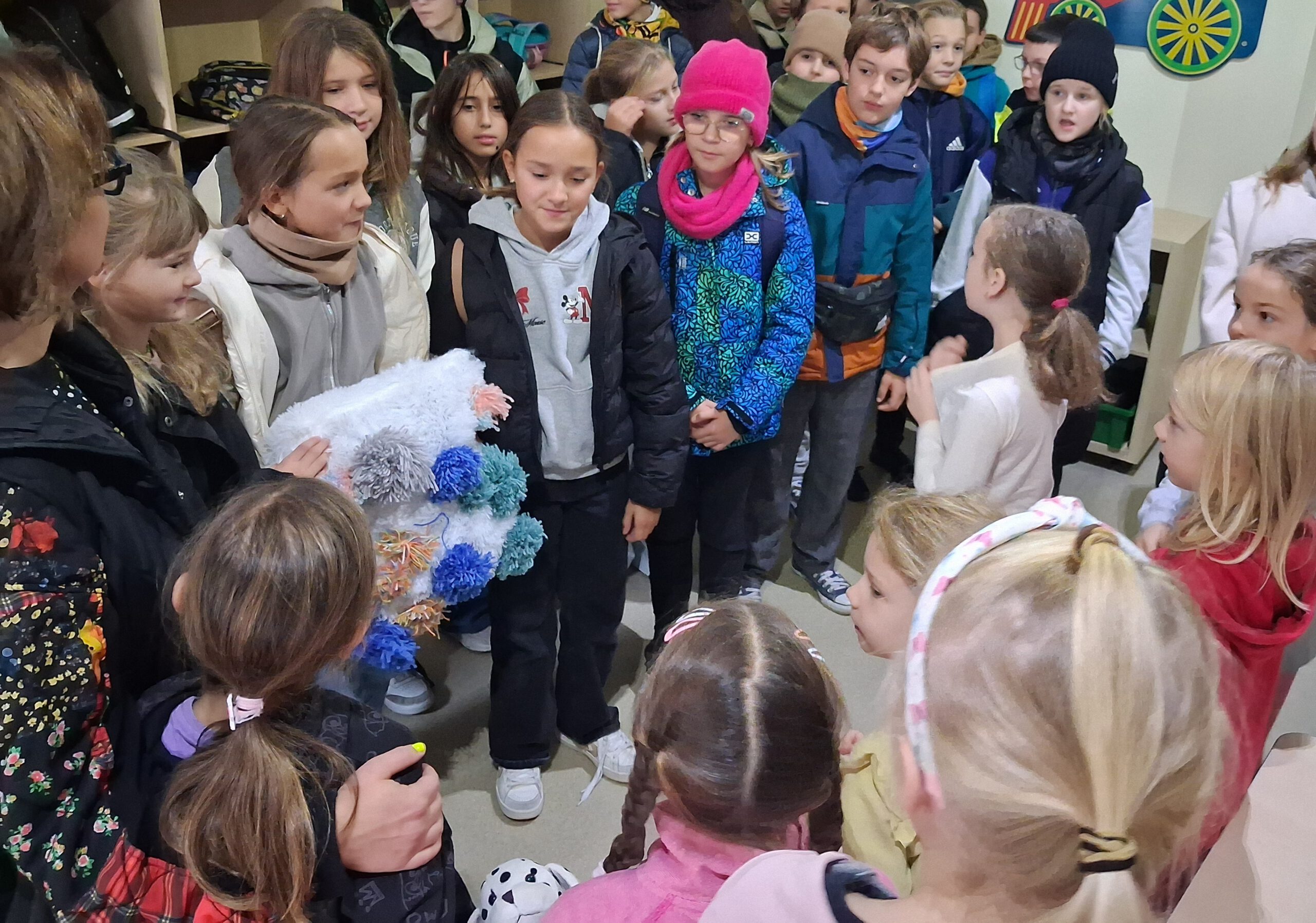 Poduszki dla młodszych kolegów i koleżanek.