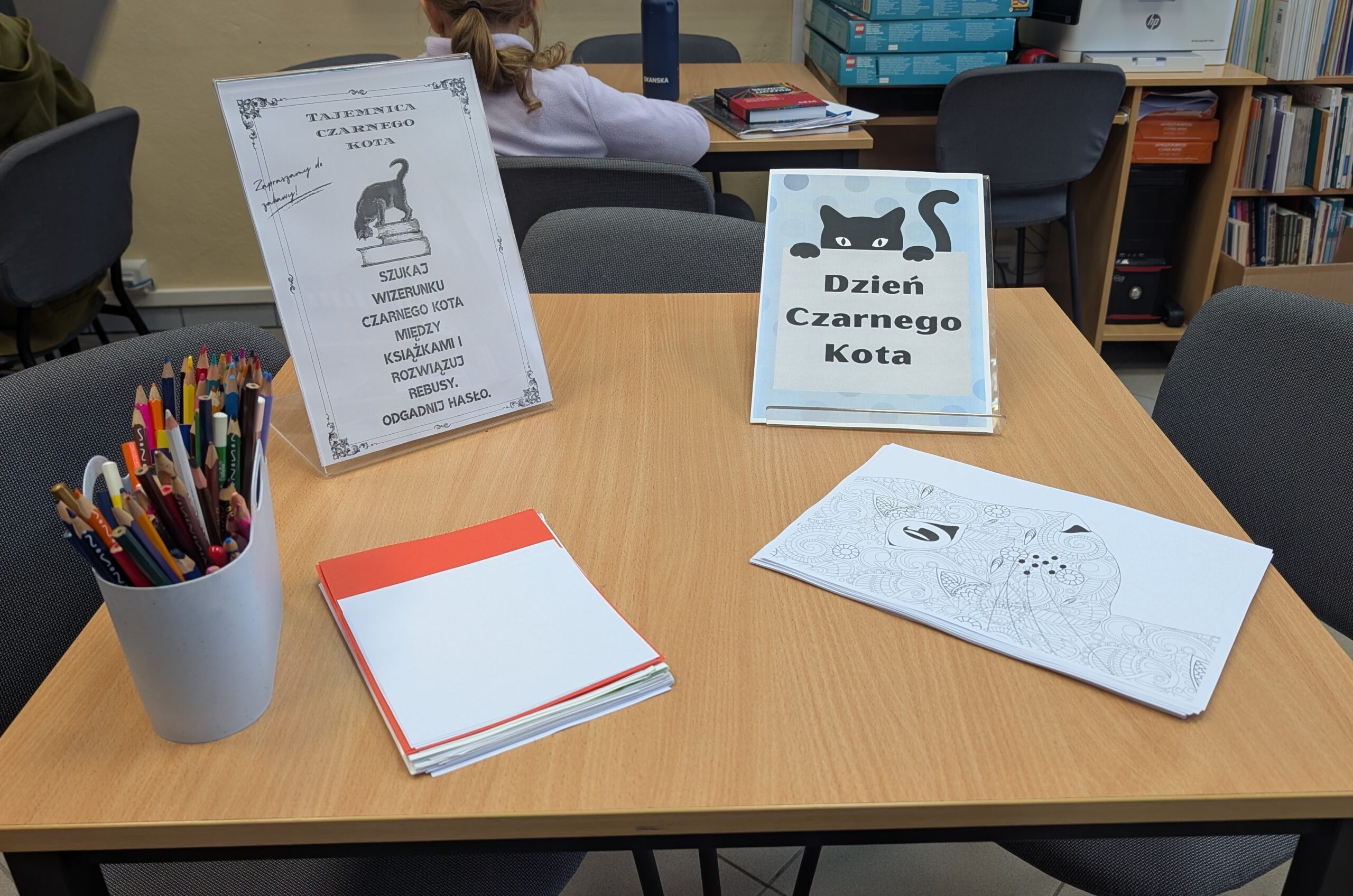 Tajemnica Czarnego Kota w bibliotece szkolnej