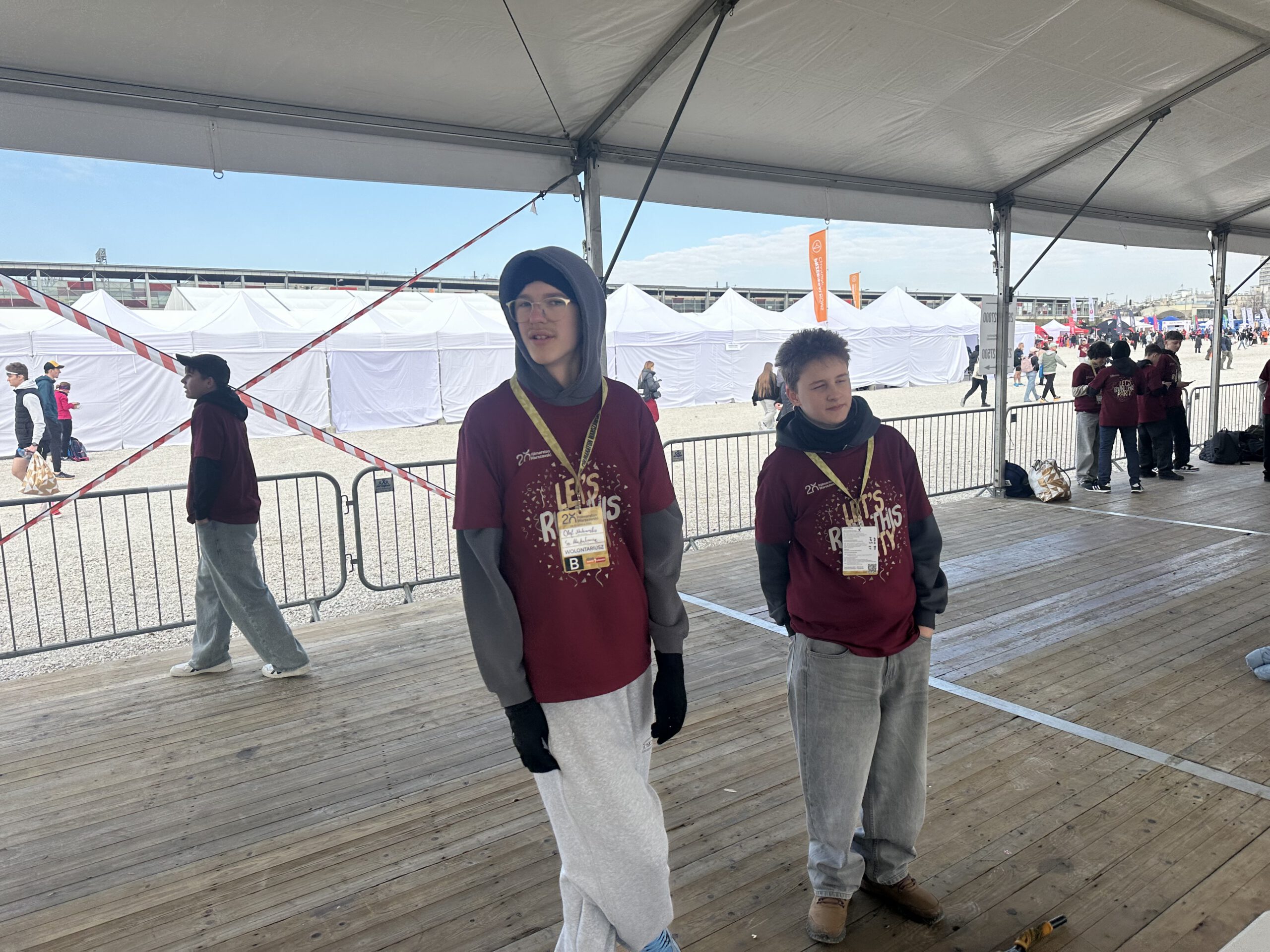 Wolontariusze na 20. Półmaratonie Warszawskim