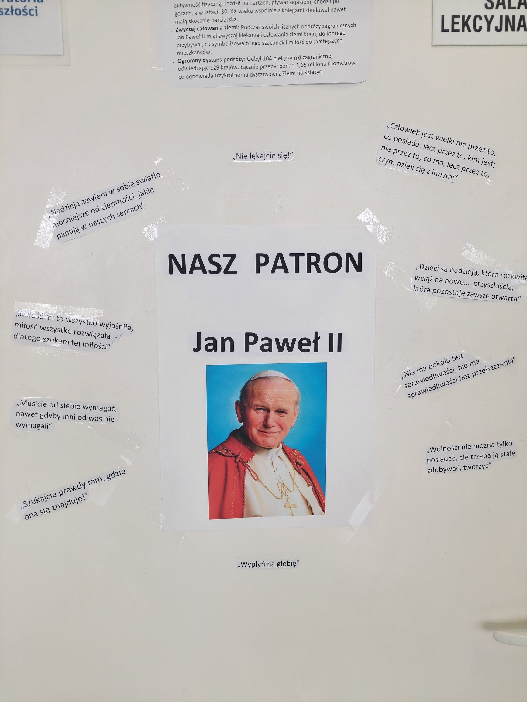 Obchody Dnia Patrona Szkoły – Jana Pawła II