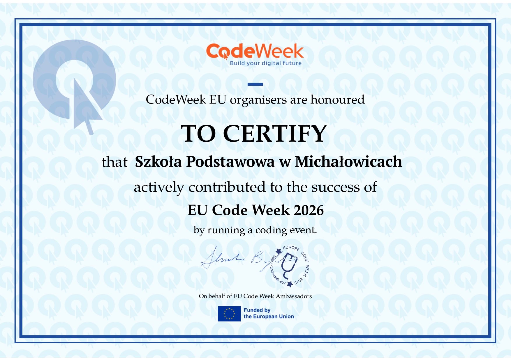 Klasa Ib koduje z CodeWeek 2026!